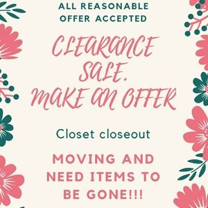 SALE SALE SALE...CLEARANCE SALE